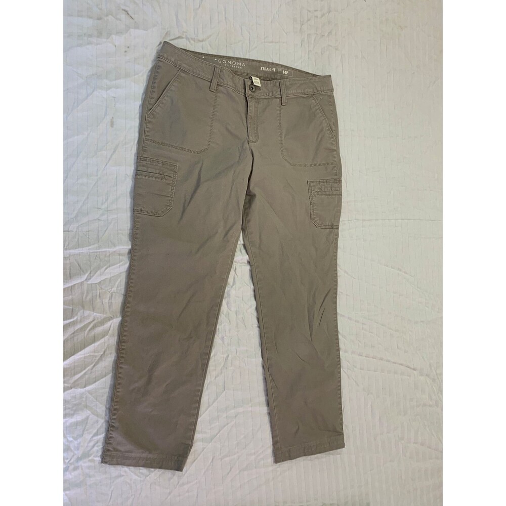 SONOMA STRAIGHT WOMENS PANTS SIZE 14P